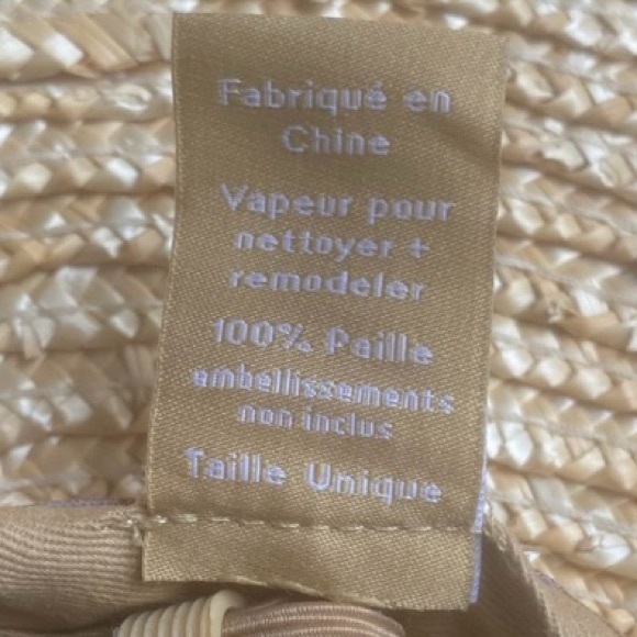 GIGI PIP Tan and Beige Wide-Brimmed Straw Hat - Picture 7 of 11